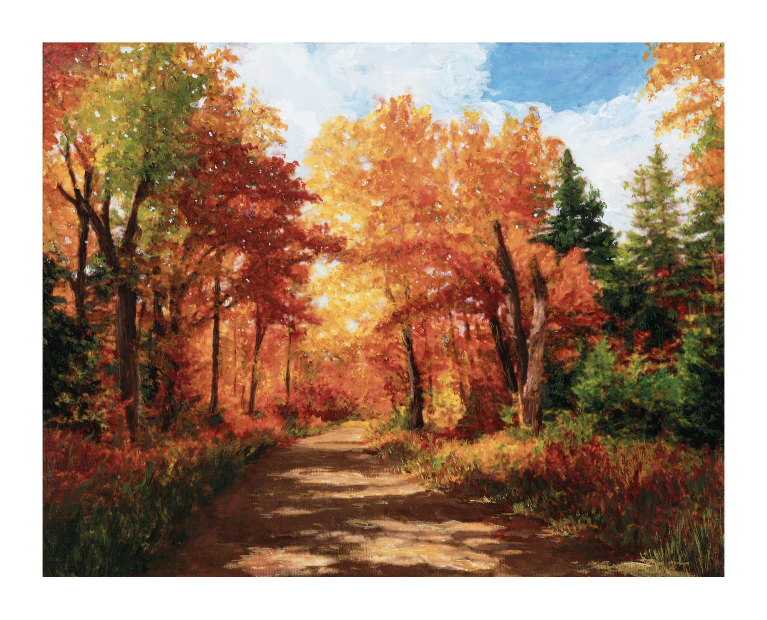 012 Sun Lit Path 11x14